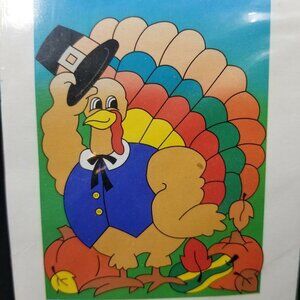 Thanksgiving Fun Flag F-2521 Colorful Turkey Nylon 28" x 40" New